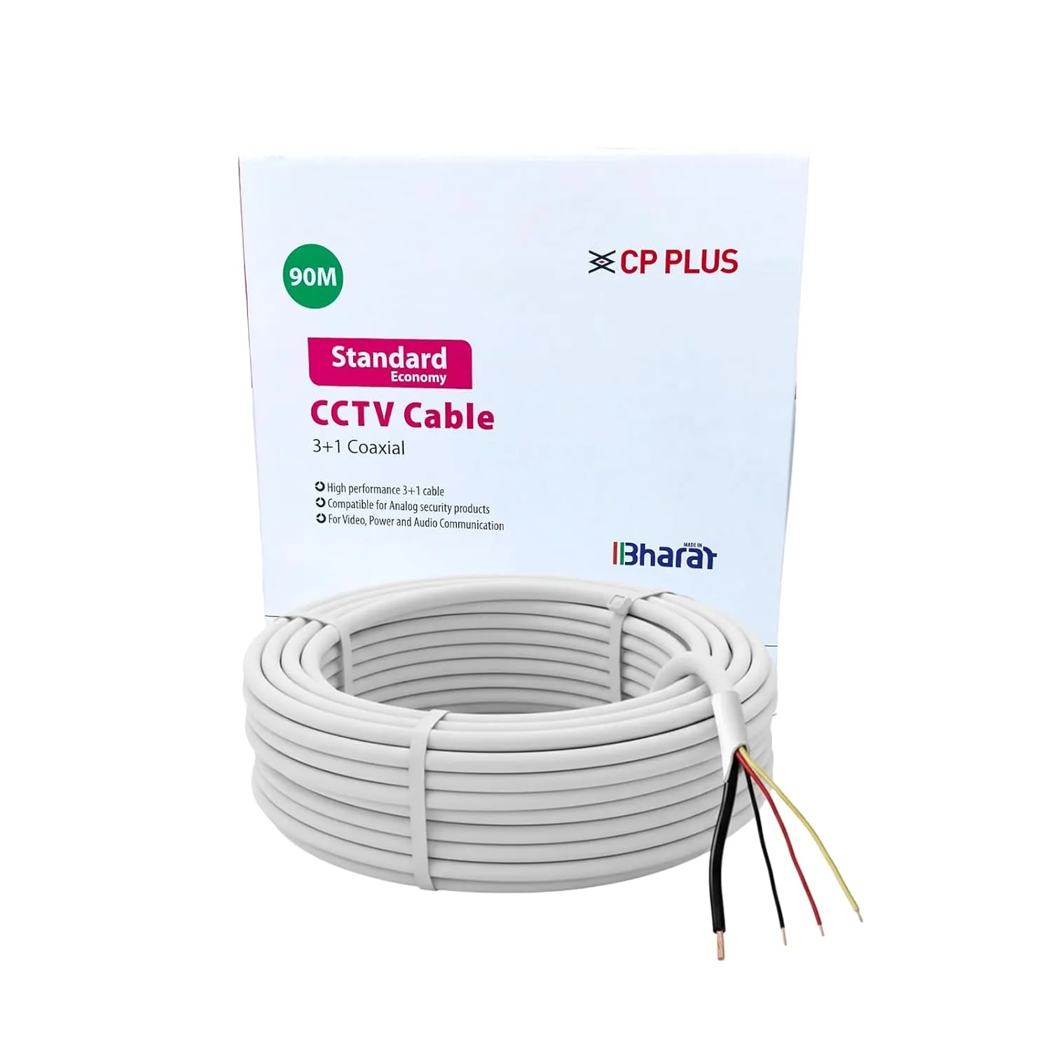 CP Plus 3+1 CCTV Cable | 90 Meter — CCTV Camera, view 2