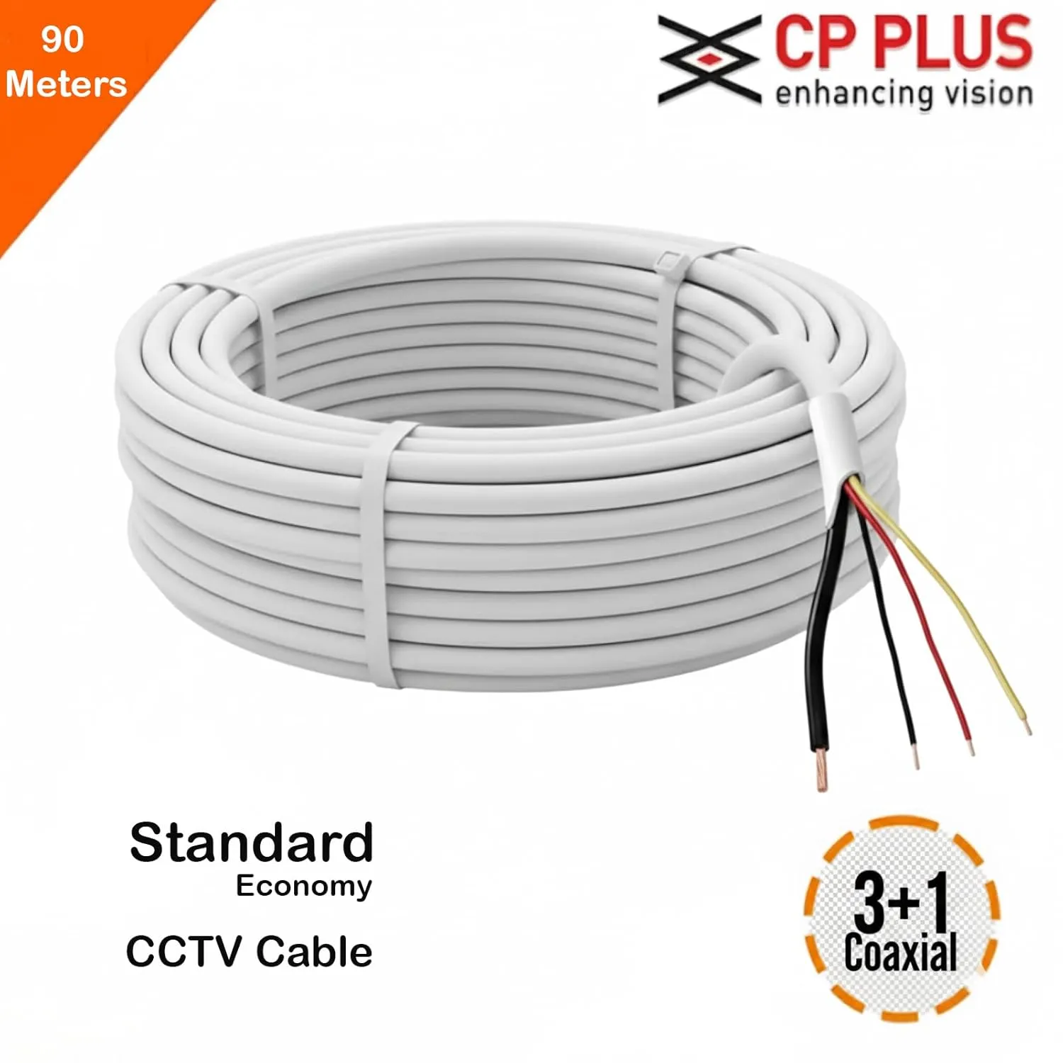 CP Plus 3+1 CCTV Cable | 90 Meter — CCTV Camera, view 4
